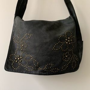 Distress Quality  leather shoulder or crossbody bag.
